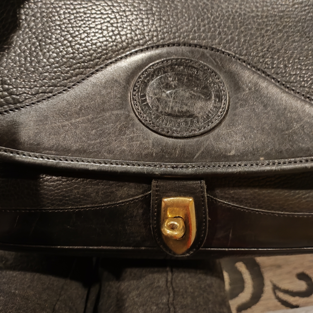 Vintage Dooney & Bourke Black Leather Satchel - Picture 3 of 12